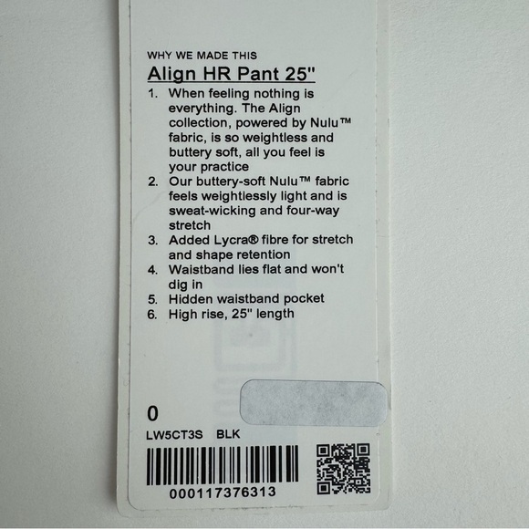 NWT Lululemon Essentials Set (size 0) - Picture 5 of 5